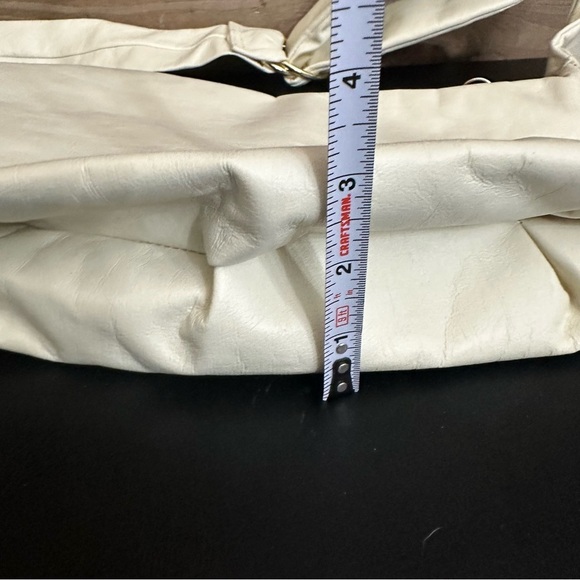 Athleta X Alicia Keys Sling Bag Cream Faux Leather Limited Edition READ - Picture 9 of 13